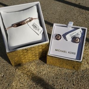 Michael Kors Rose Gold Jewelry Set NWT